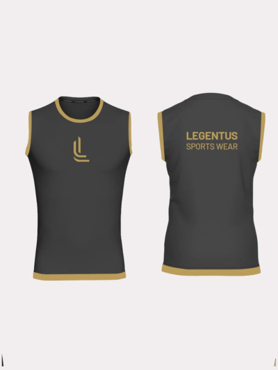 Legentus Gold-Trim Sleeveless Training Top