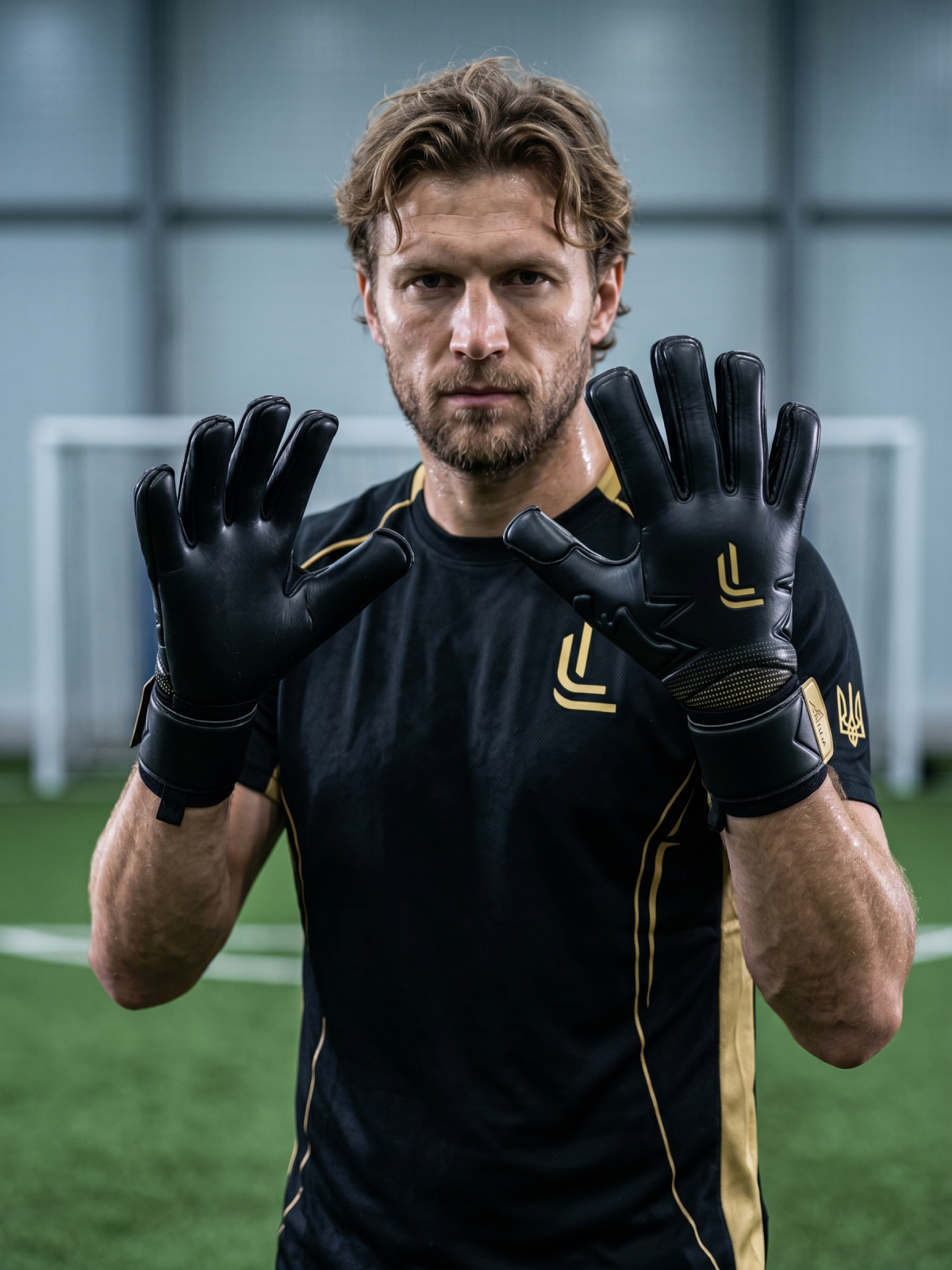 Signature Gold-Gradient Goalkeeper Gloves - Image 2
