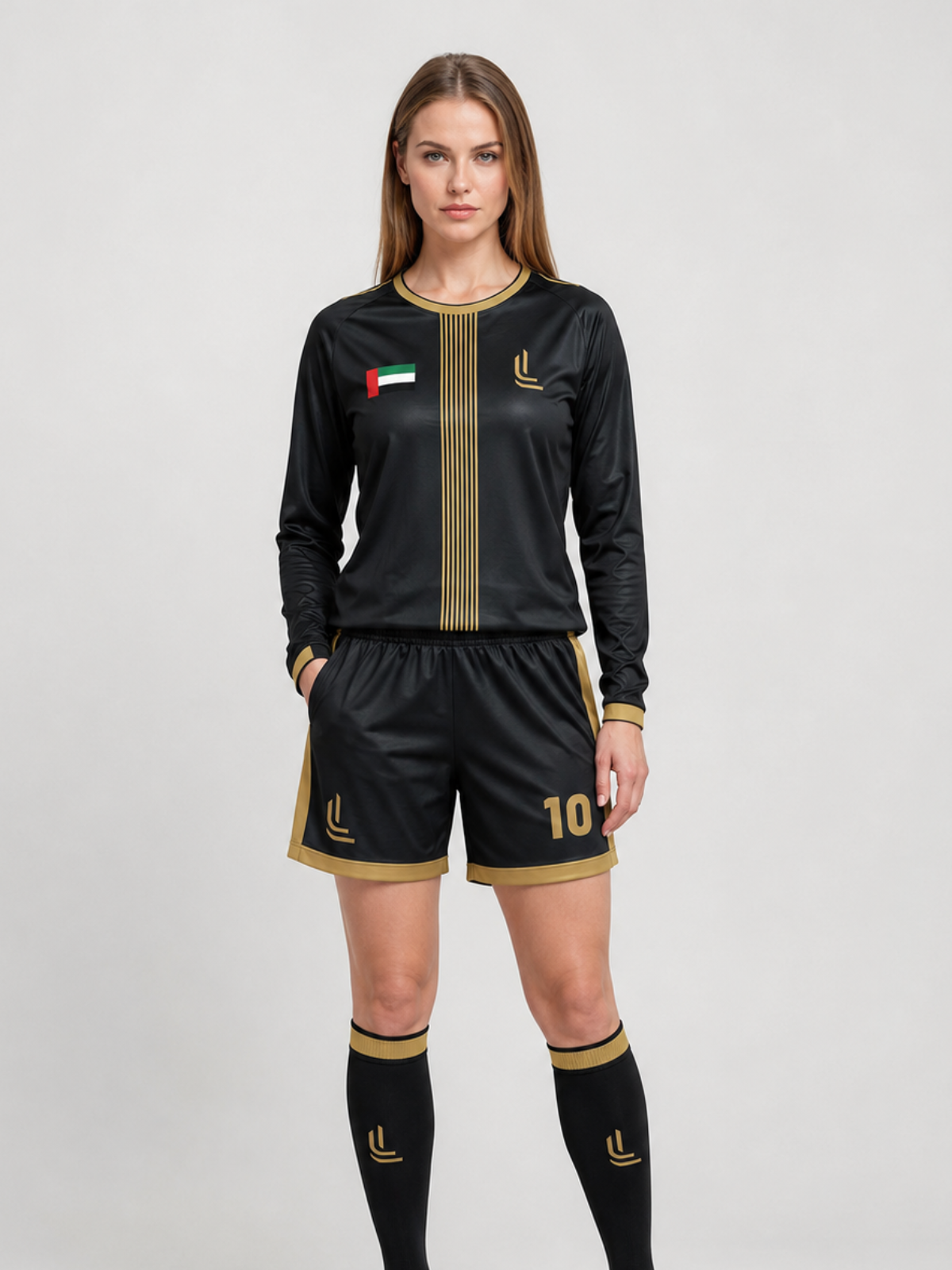 Signature Gold-Stripe Athletic Kit - Image 2