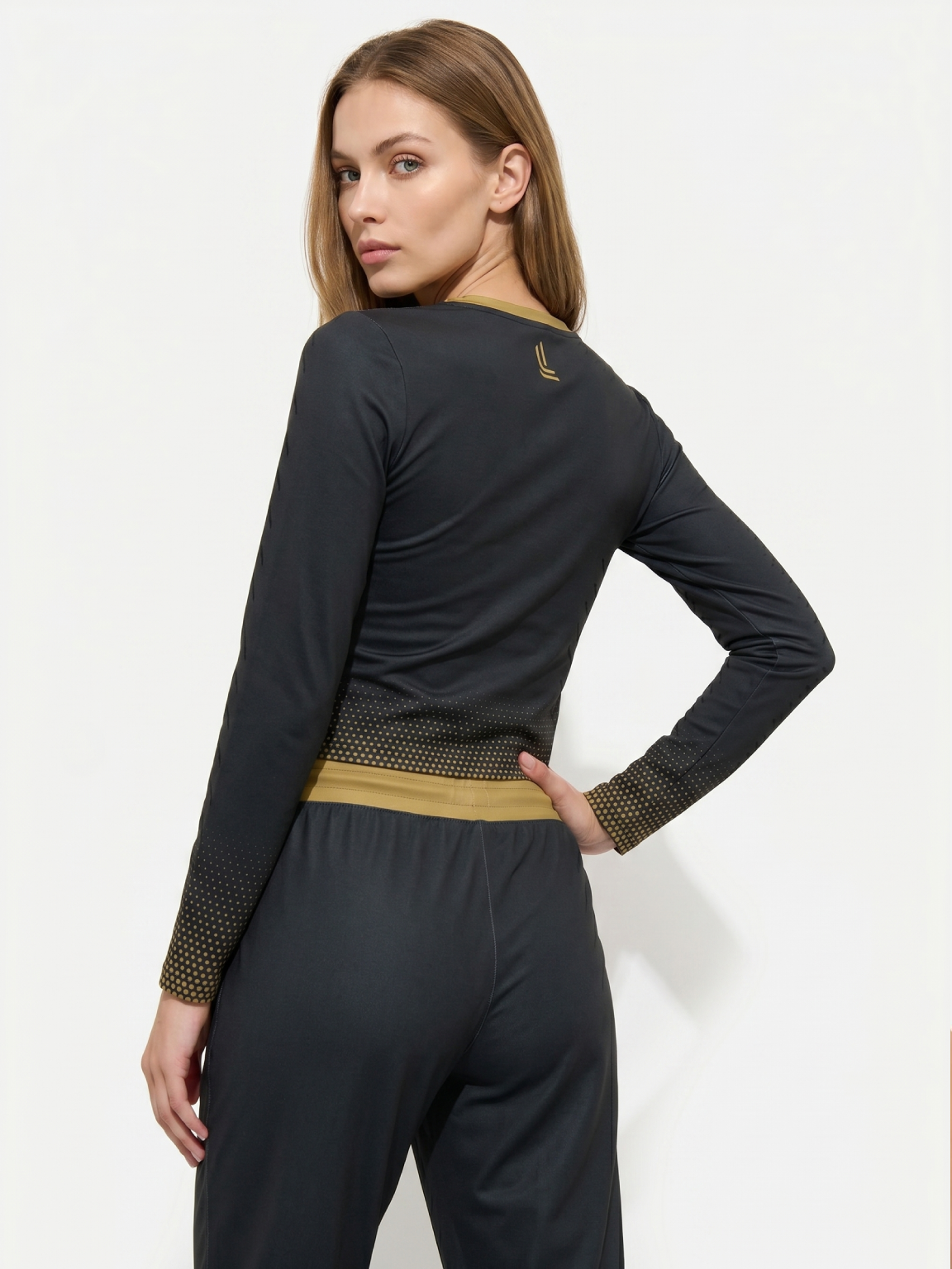 Signature Gold-Gradient Active Joggers - Image 2