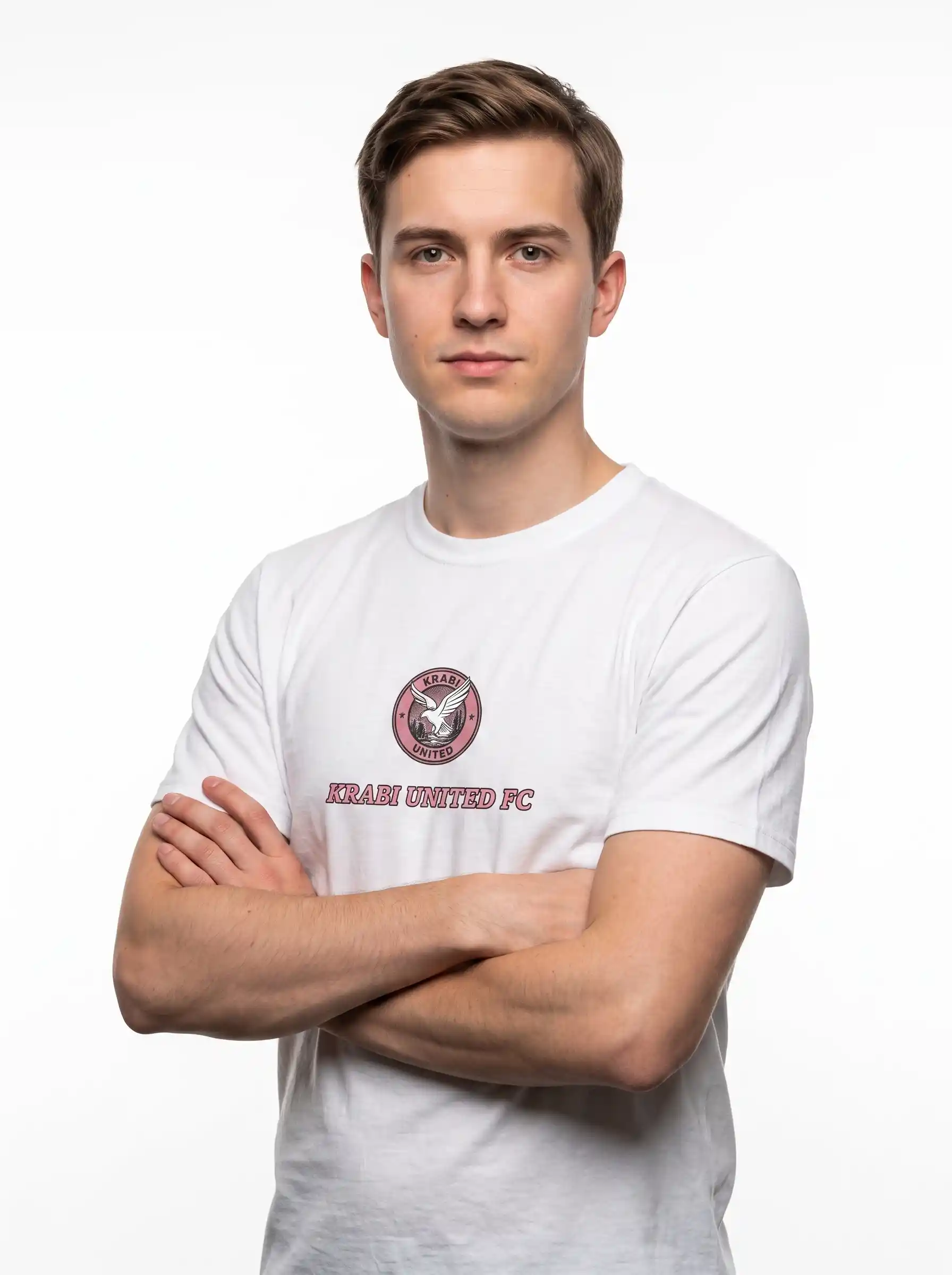 Krabi United FC Classic Crest T-Shirt - White - Image 2