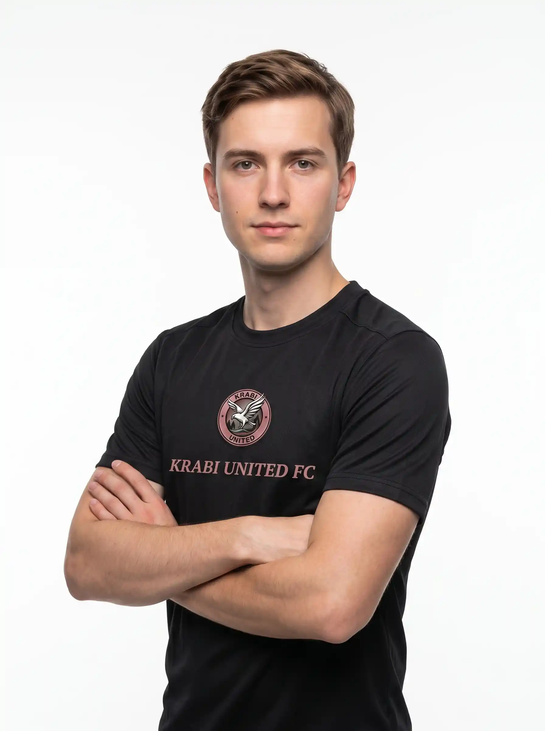 Krabi United FC Signature Crest T-Shirt - Black - Image 2